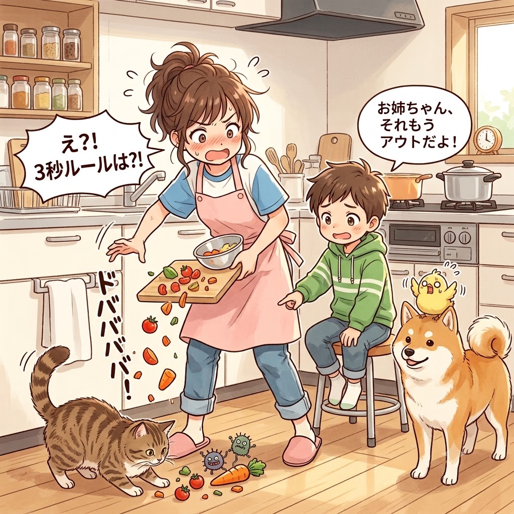 画像：調理中の「3秒ルール」は本当に大丈夫？科学が明かす「落とした食材」の真実
