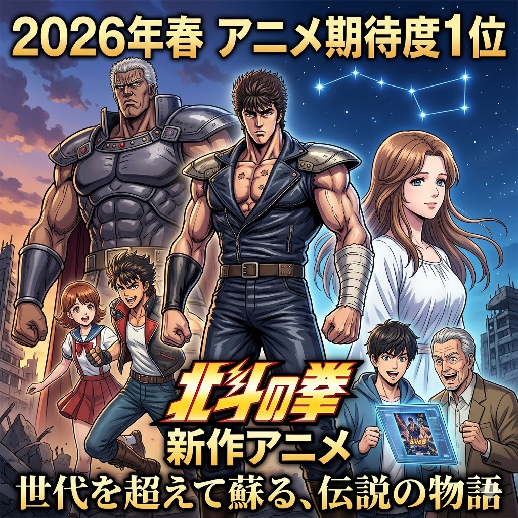 画像：『北斗の拳』新作アニメが2026年春の期待度1位を独走！令和に蘇る世紀末伝説の魅力とは？
