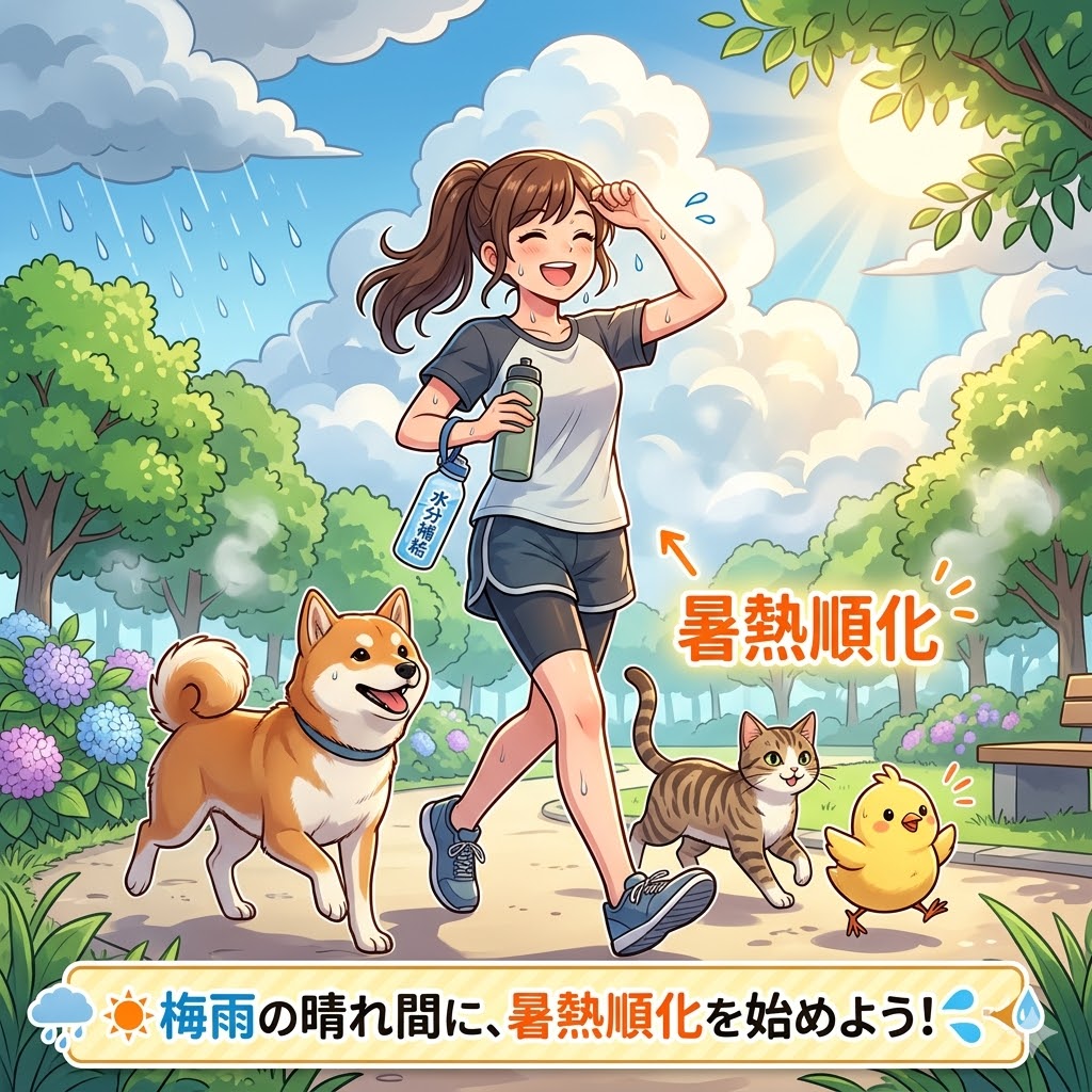 画像：梅雨の晴れ間は熱中症の危険地帯？2026年型「猛暑梅雨」を生き抜く“暑熱順化”の始め方