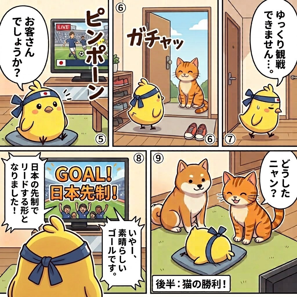 ひよこＶＳ猫 運命の一戦 後半