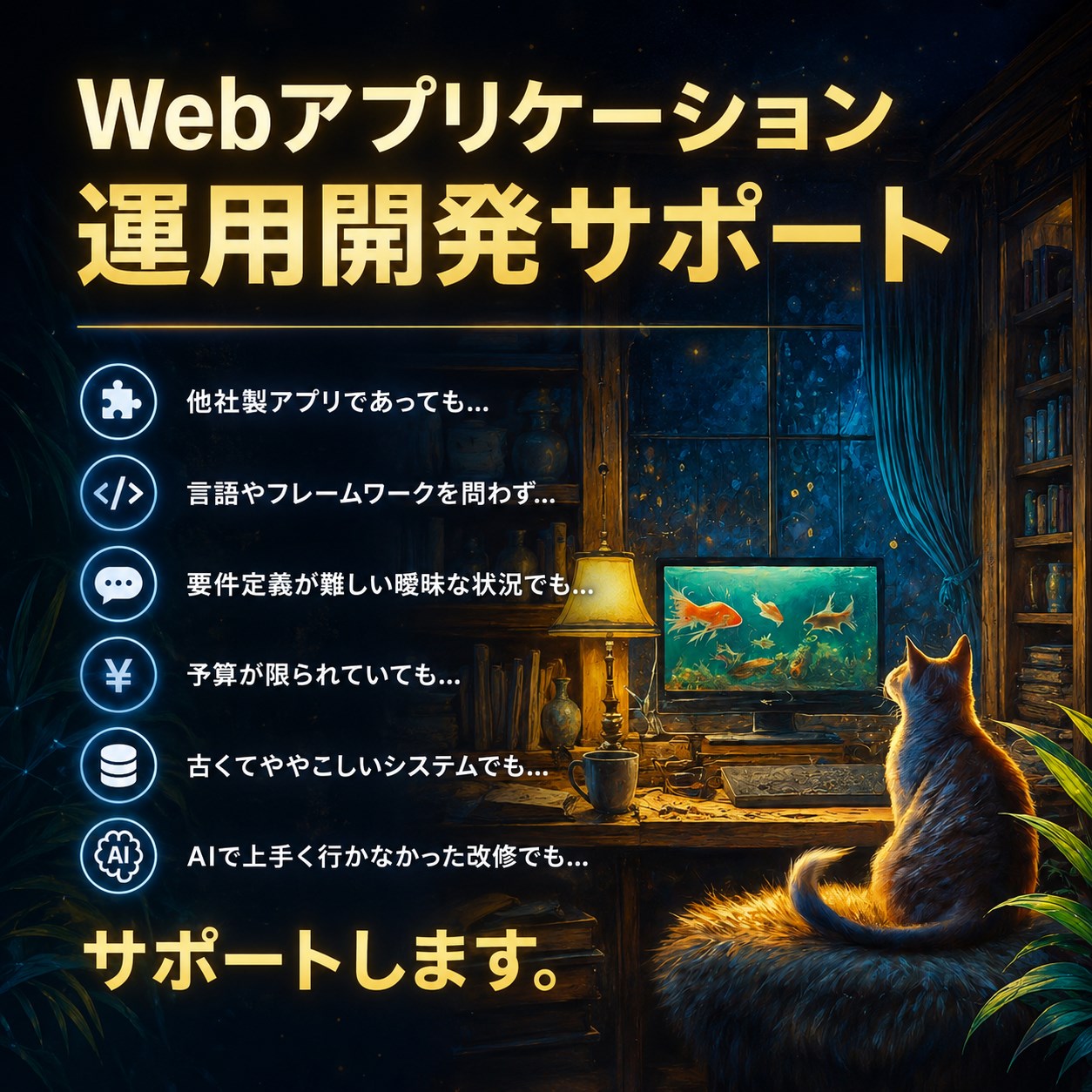 ウェブアプリケーション運用開発サポート