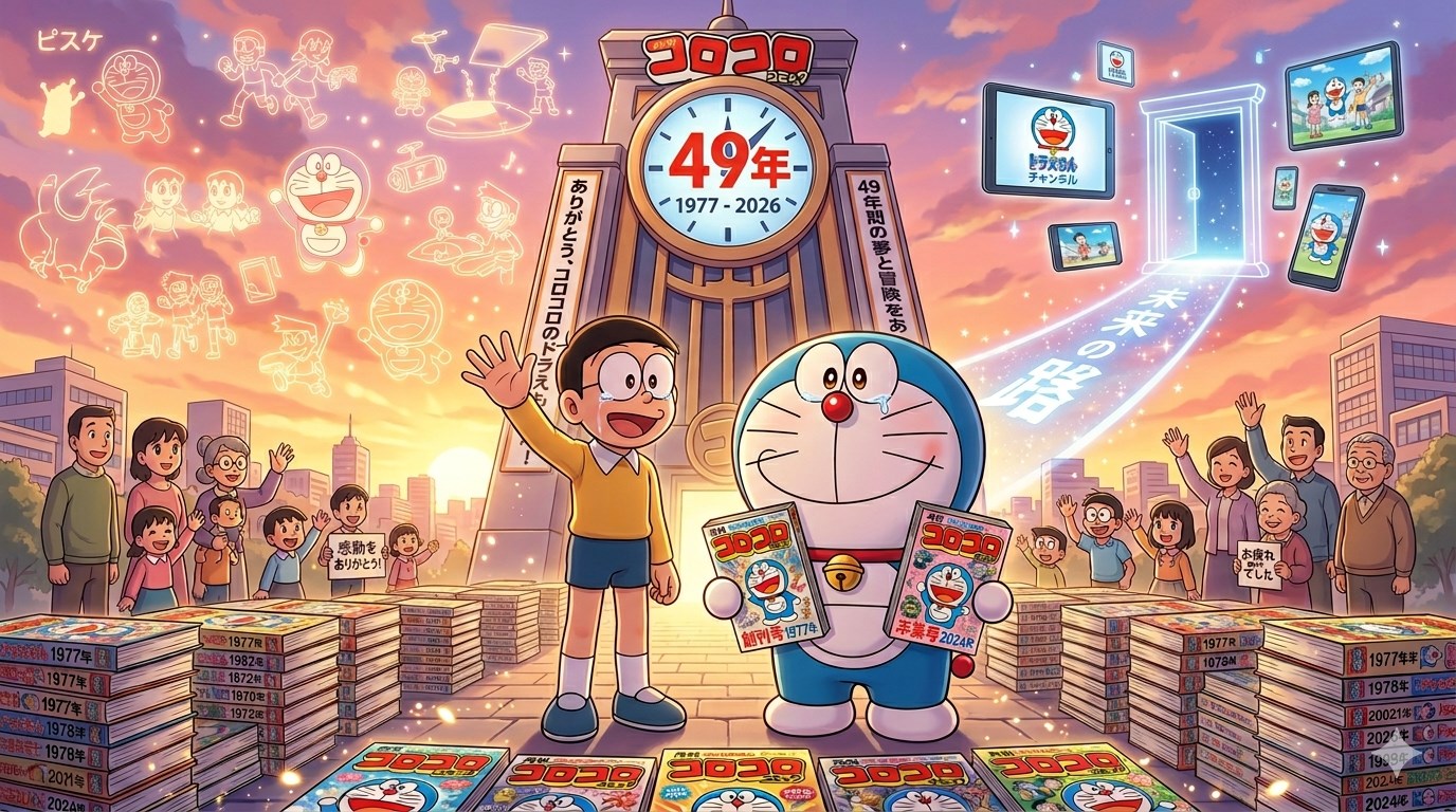 画像：コロコロコミック『ドラえもん』掲載終了へ。49年の歴史とファンに与えた感動の軌跡