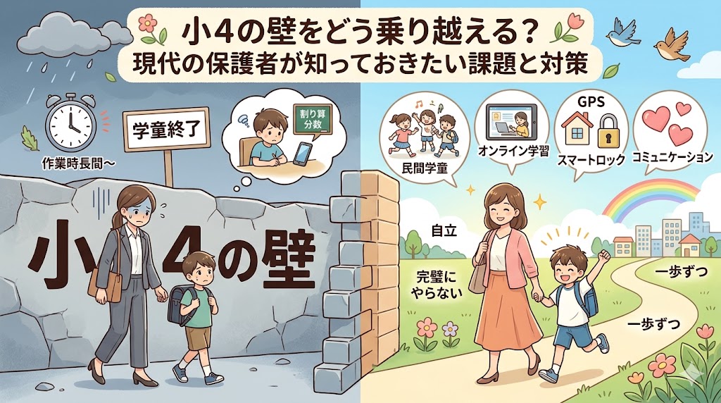 画像：小4の壁とは？働く保護者が直面する課題と乗り越えるための具体的な対策
