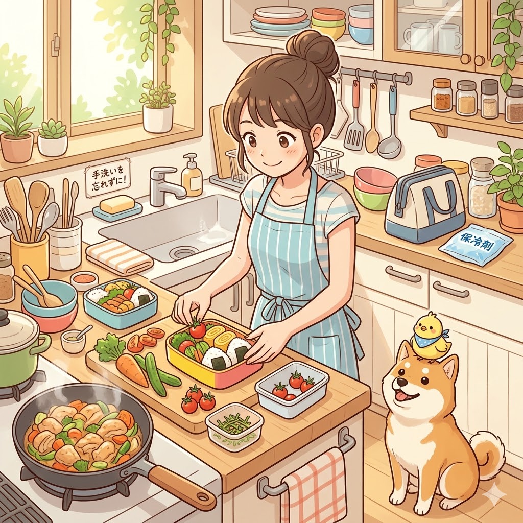 梅雨や夏のお弁当作り