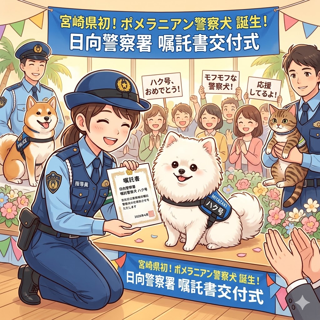 ハク号の嘱託書交付式