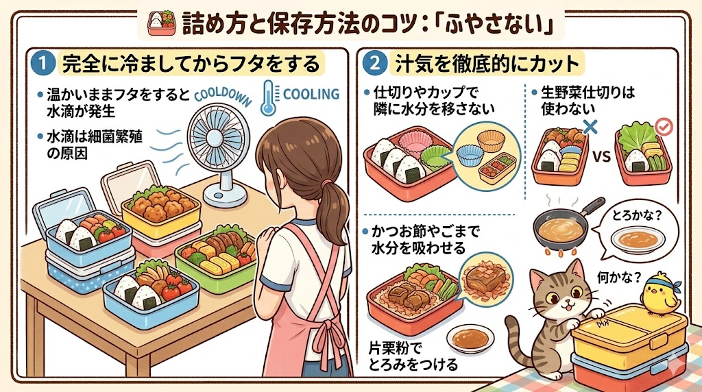 詰め方と保存方法のコツ