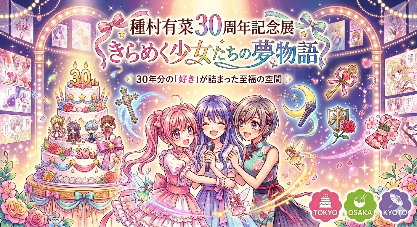 画像：種村有菜30周年記念展「きらめく少女たちの夢物語」開催！ジャンヌから満月まで、30年の軌跡を辿る
