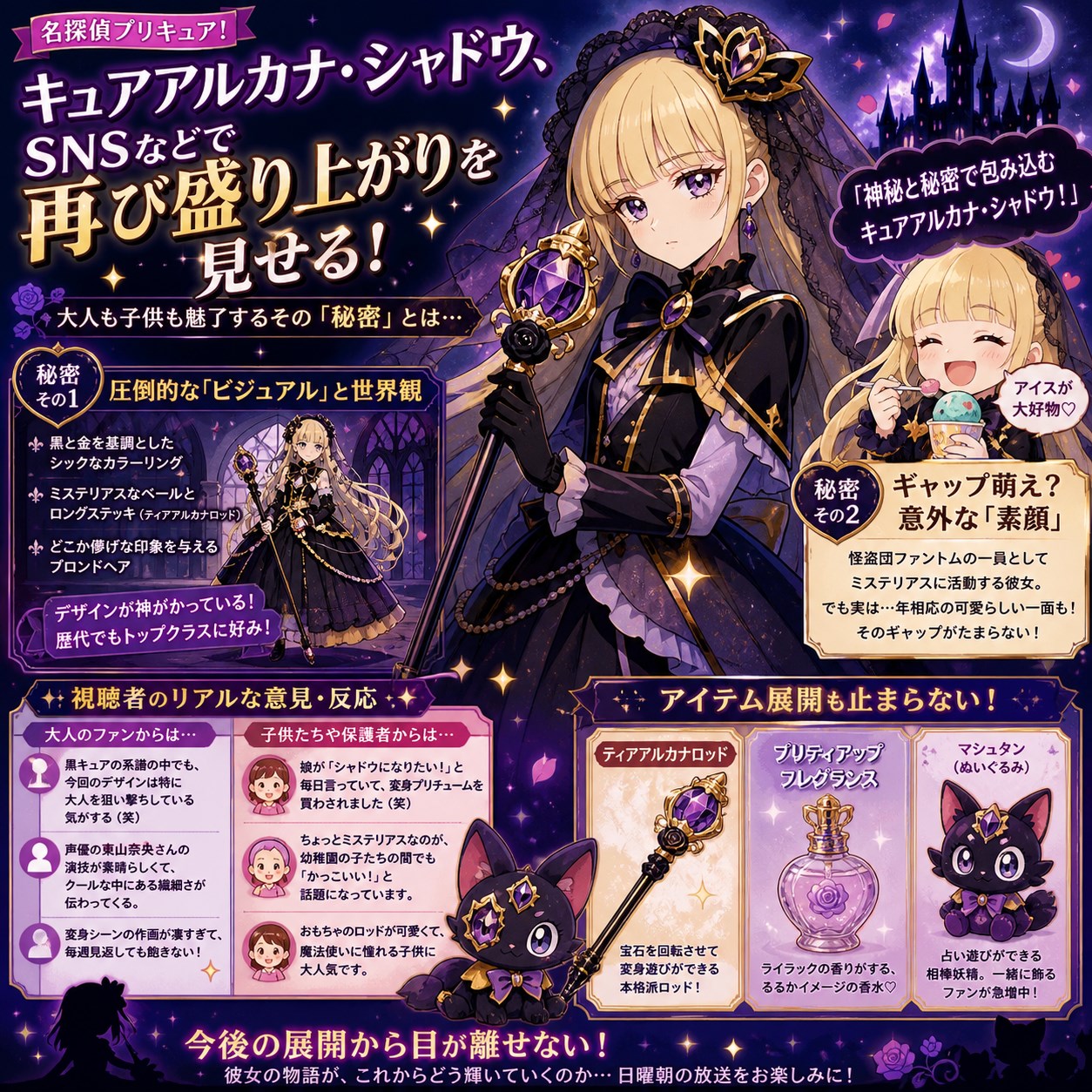 画像:SNSで話題沸騰!『名探偵プリキュア!』キュアアルカナ・シャドウが大人も子供も魅了する「秘密」とは?