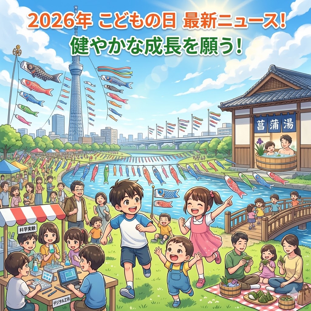 画像：【2026年】こどもの日最新ニュース！子どもの数は過去最少も、笑顔あふれる各地のイベント