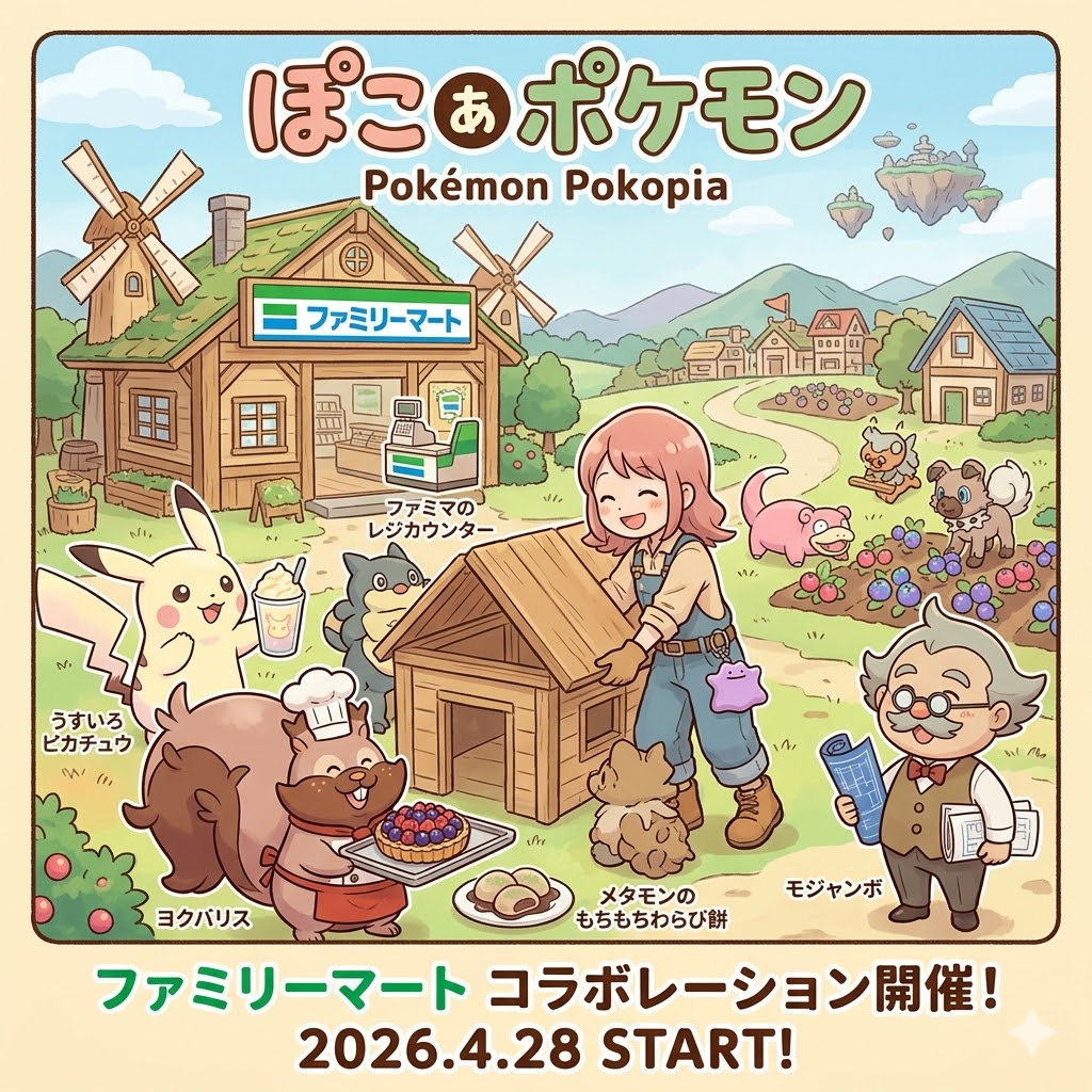 画像:Nintendo Switch 2『ぽこ あ ポケモン』最新情報まとめ!ファミマコラボやアップデート情報をチェック