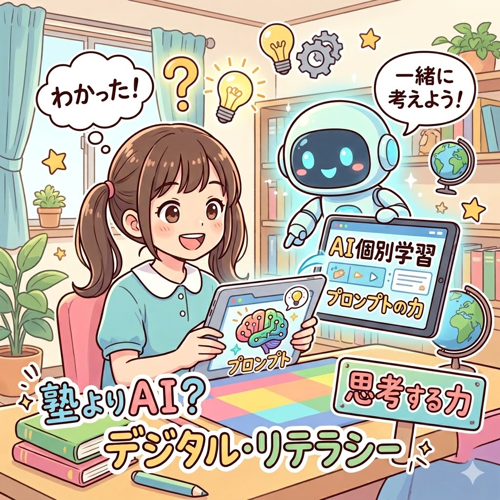 画像：「塾よりAI」が学力を左右する時代へ？経済格差を上回る「デジタル・リテラシー」の重要性
