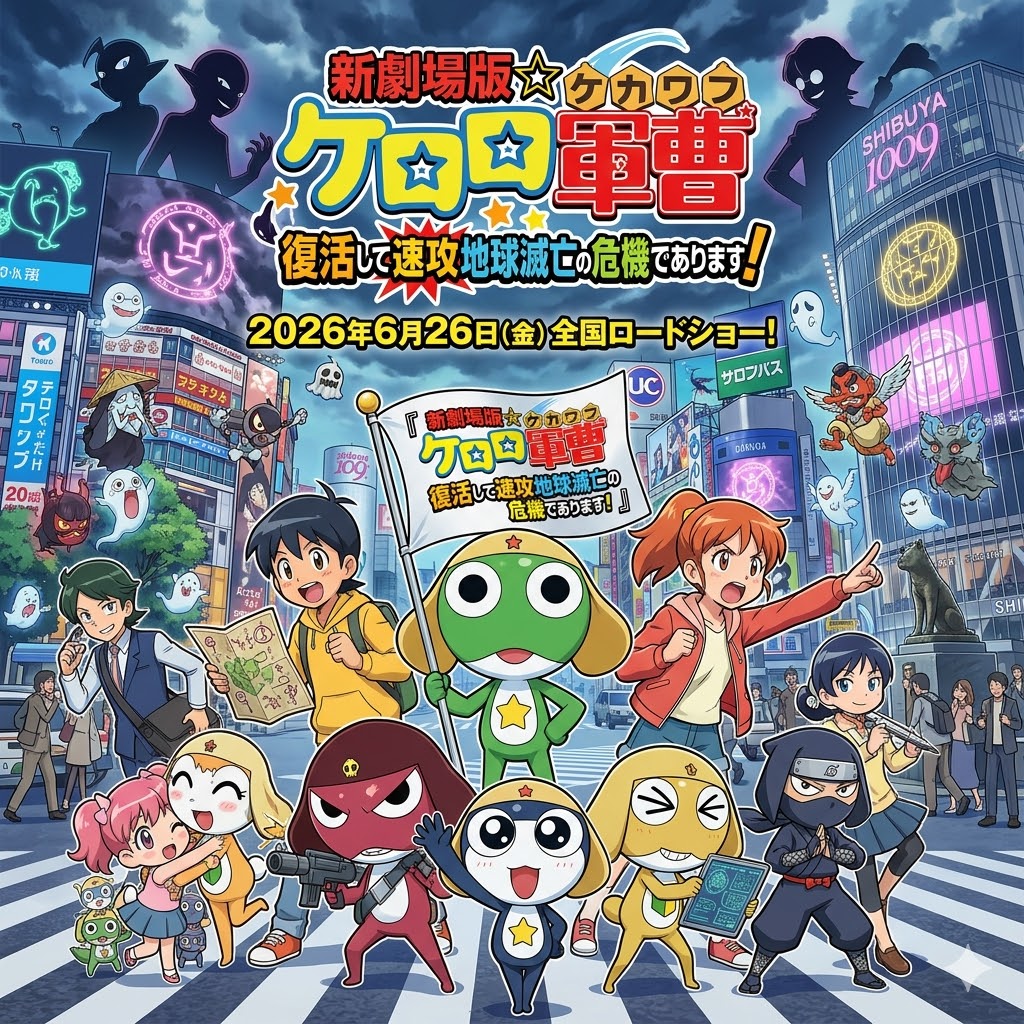 画像：16年ぶりの侵略開始！『新劇場版☆ケロロ軍曹 復活して速攻地球滅亡の危機であります！』最新情報まとめ