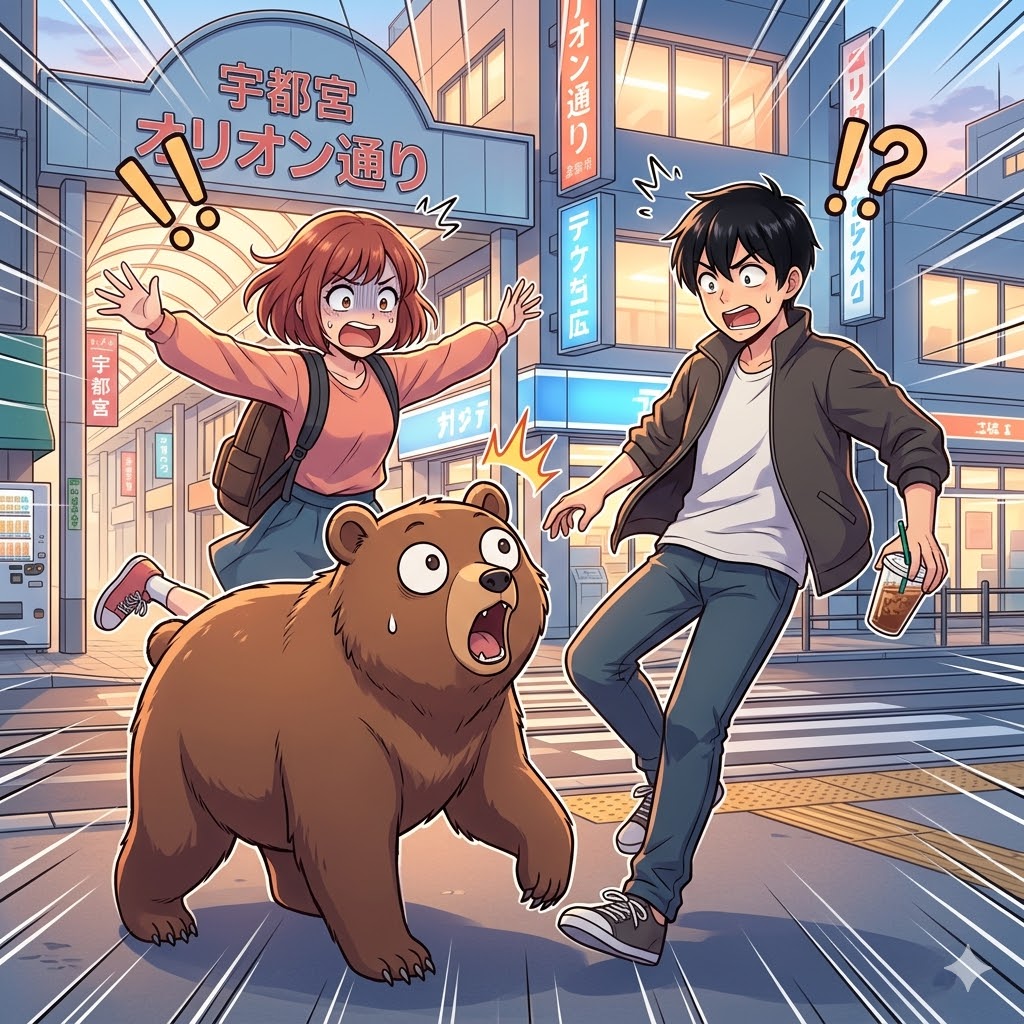 宇都宮市を駆け巡ったクマ騒動